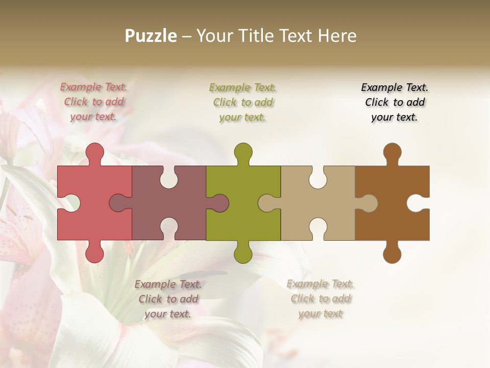 Petal Beautiful Plant PowerPoint Template