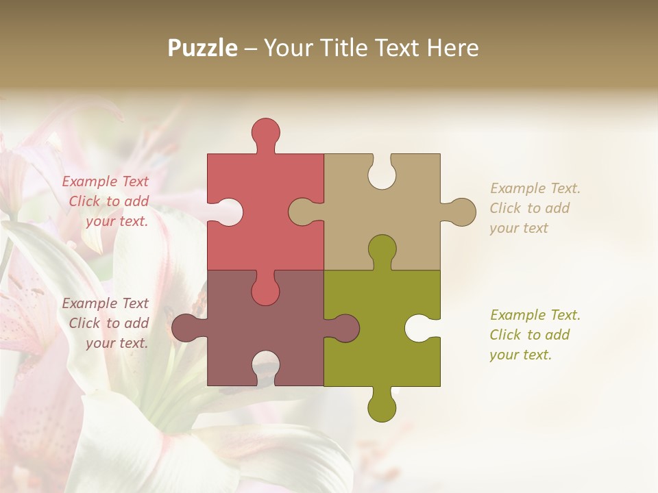 Petal Beautiful Plant PowerPoint Template