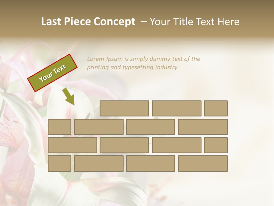 Petal Beautiful Plant PowerPoint Template