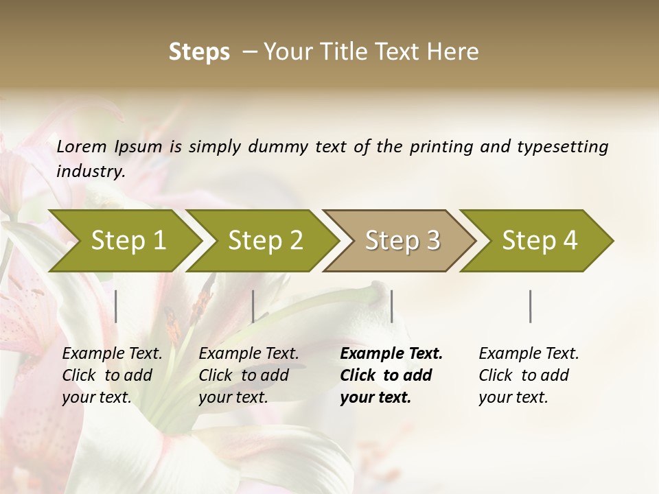 Petal Beautiful Plant PowerPoint Template