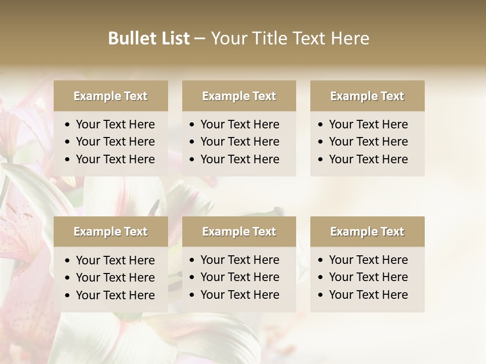 Petal Beautiful Plant PowerPoint Template