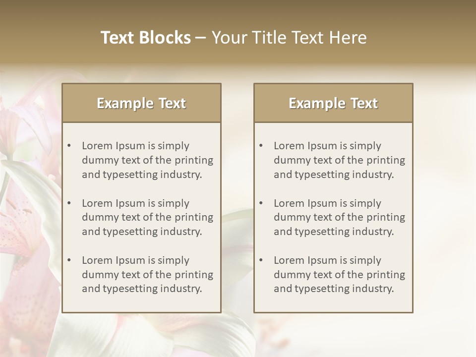 Petal Beautiful Plant PowerPoint Template