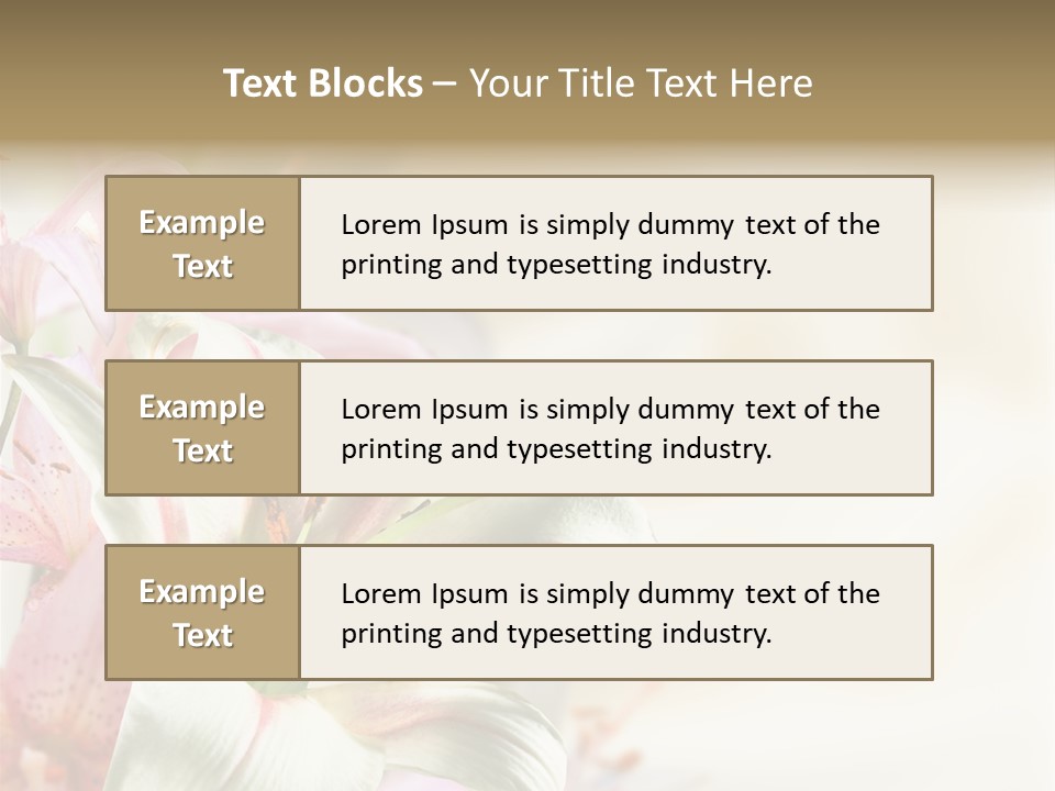 Petal Beautiful Plant PowerPoint Template