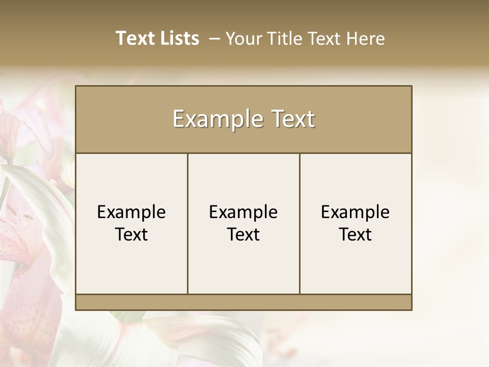 Petal Beautiful Plant PowerPoint Template