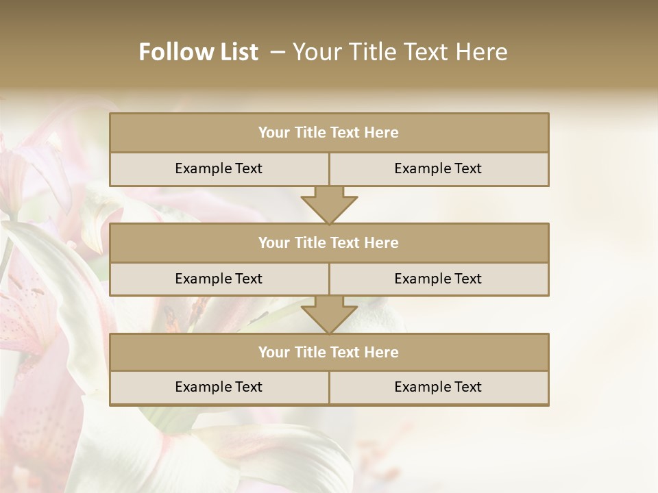 Petal Beautiful Plant PowerPoint Template