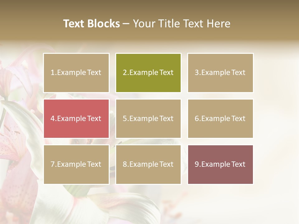 Petal Beautiful Plant PowerPoint Template