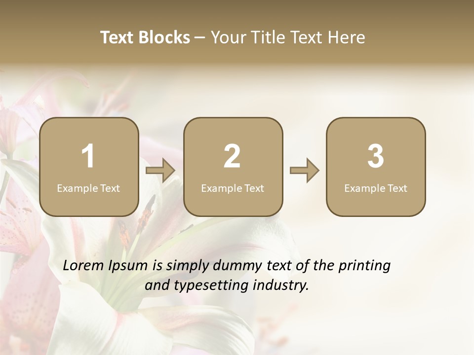 Petal Beautiful Plant PowerPoint Template