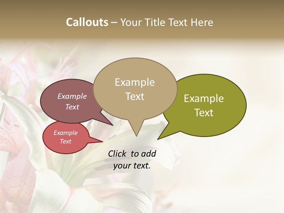 Petal Beautiful Plant PowerPoint Template