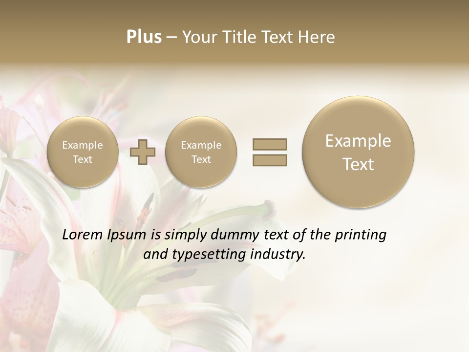 Petal Beautiful Plant PowerPoint Template