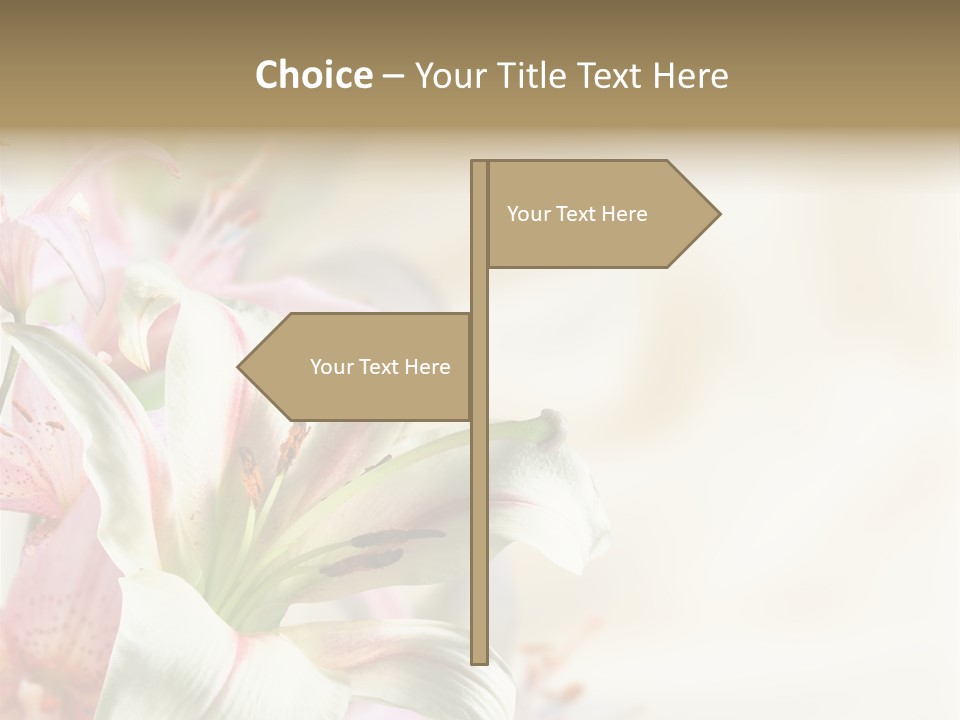 Petal Beautiful Plant PowerPoint Template