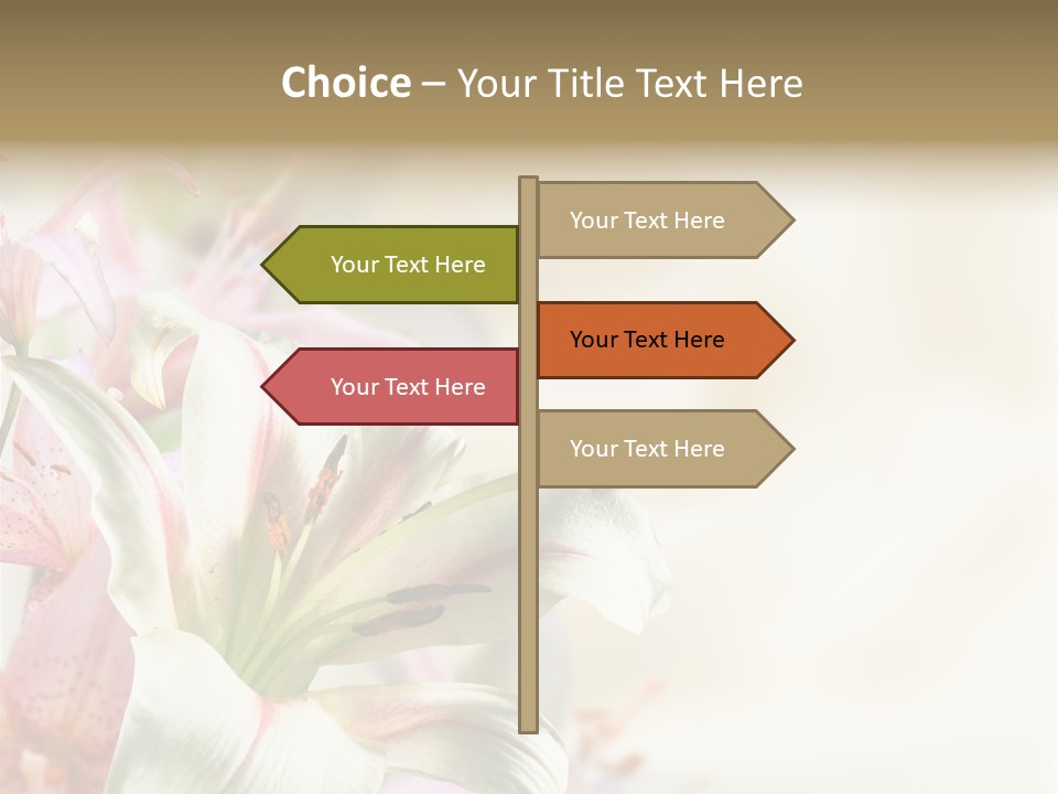 Petal Beautiful Plant PowerPoint Template