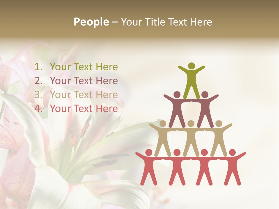 Petal Beautiful Plant PowerPoint Template
