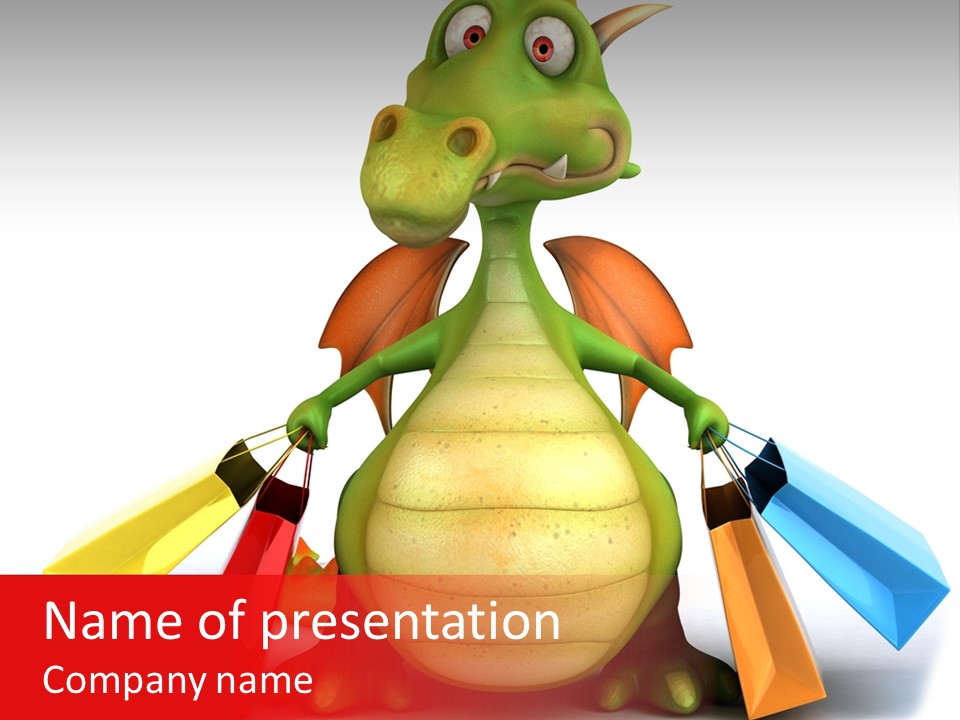 Asian Dinosaur Traditional PowerPoint Template