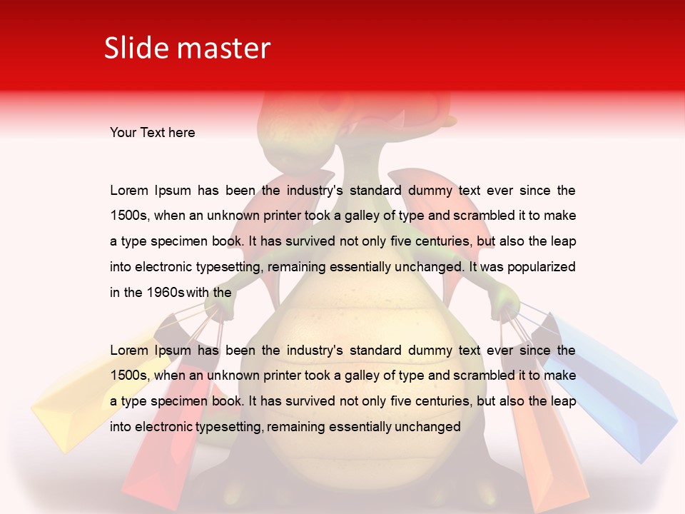 Asian Dinosaur Traditional PowerPoint Template