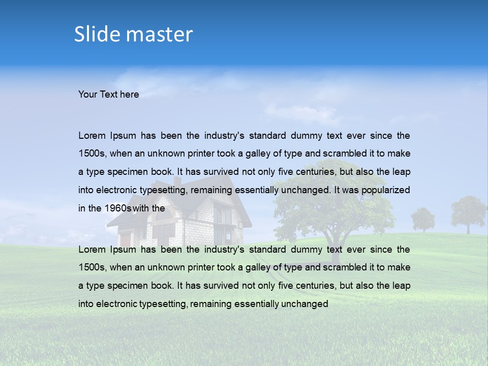 Success Buy Building PowerPoint Template