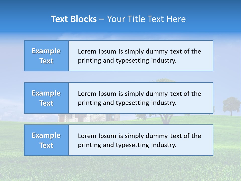 Success Buy Building PowerPoint Template
