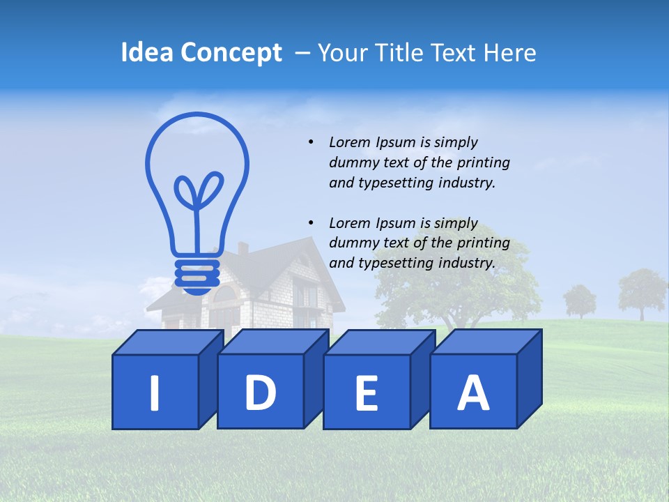 Success Buy Building PowerPoint Template