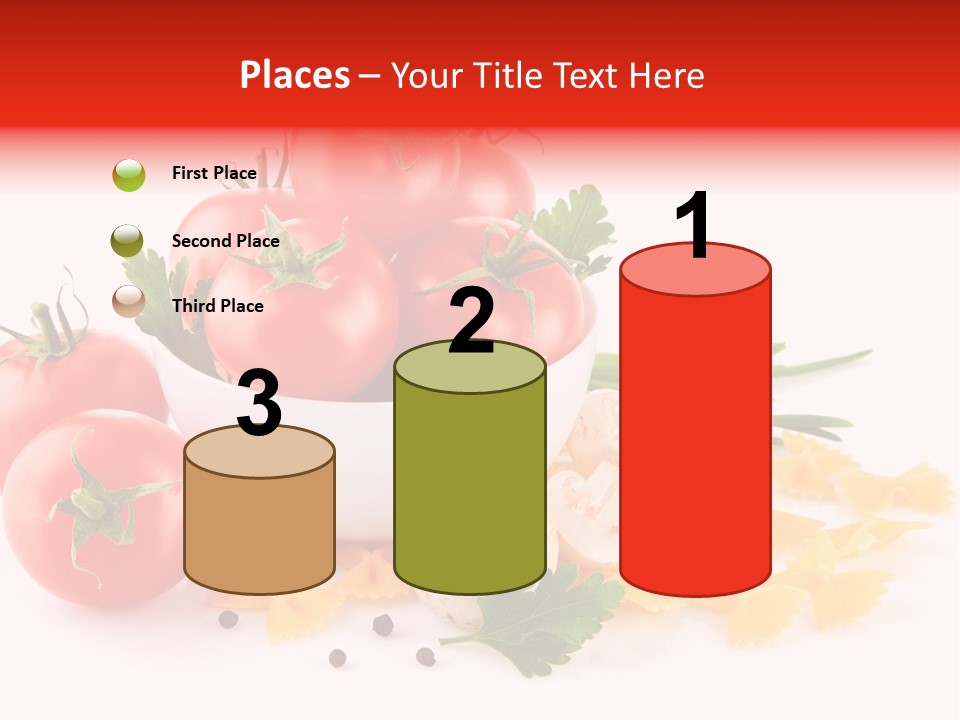 Red Food Isolated PowerPoint Template