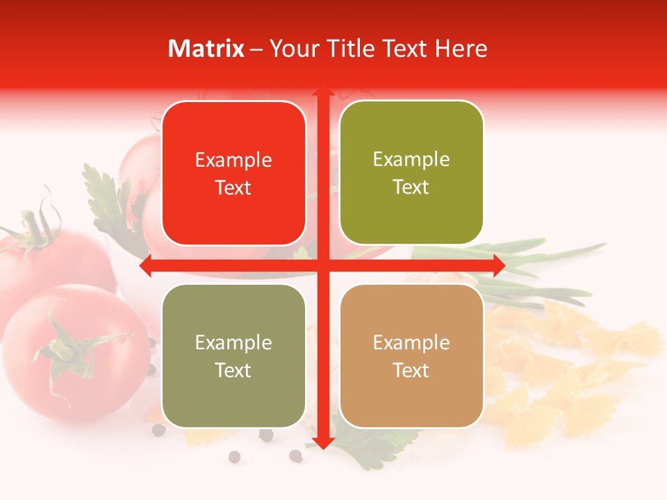 Red Food Isolated PowerPoint Template