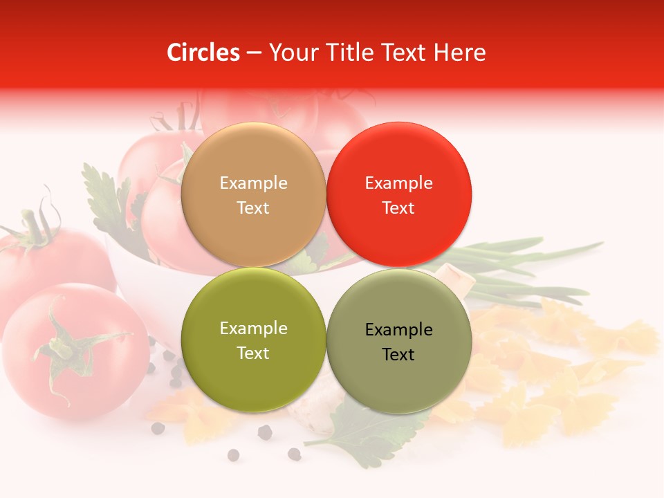 Red Food Isolated PowerPoint Template