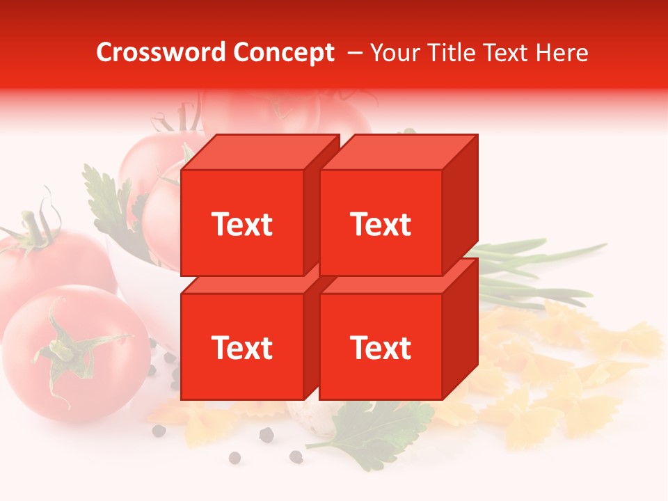 Red Food Isolated PowerPoint Template