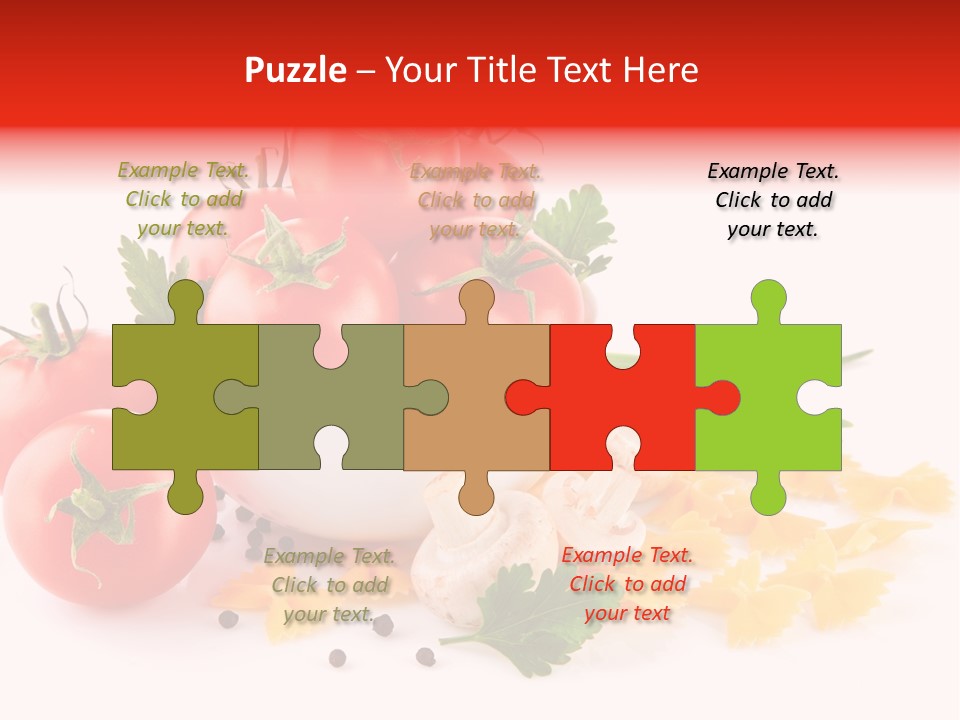 Red Food Isolated PowerPoint Template