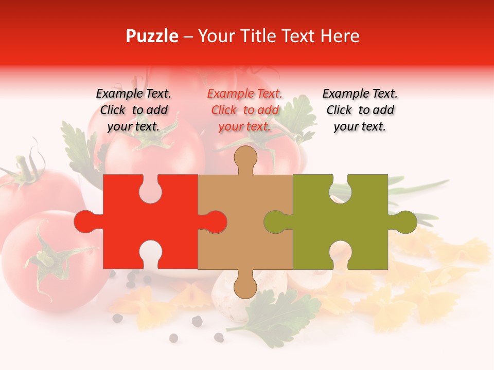 Red Food Isolated PowerPoint Template