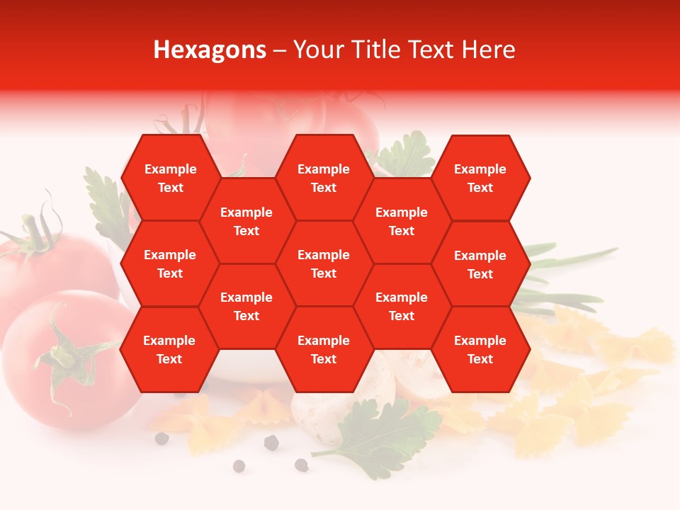 Red Food Isolated PowerPoint Template