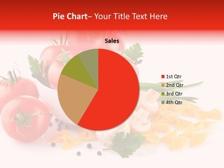 Red Food Isolated PowerPoint Template