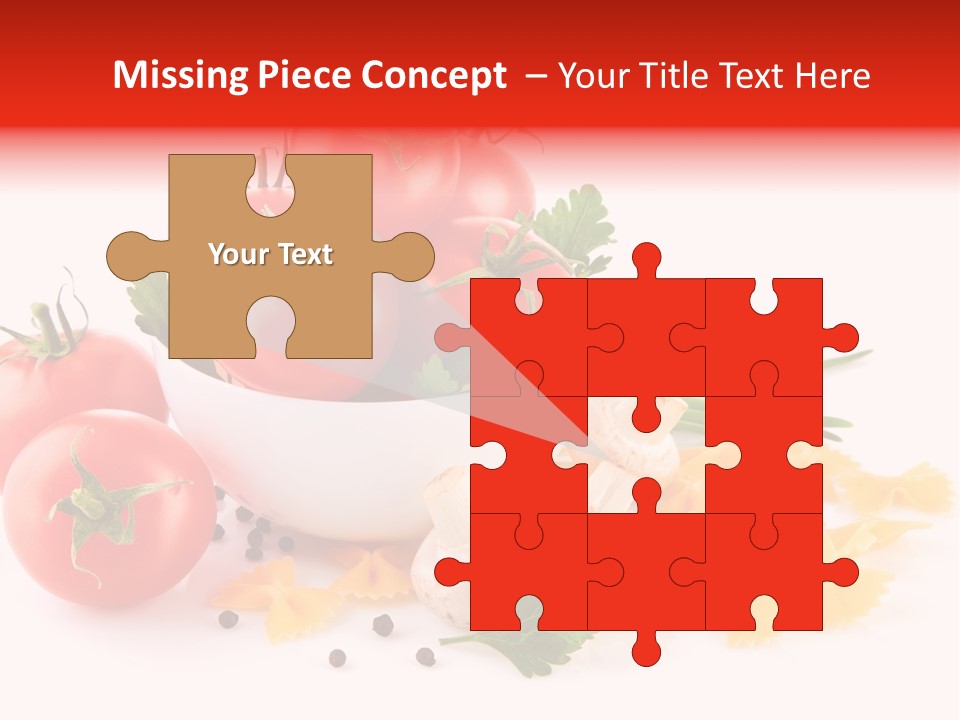 Red Food Isolated PowerPoint Template