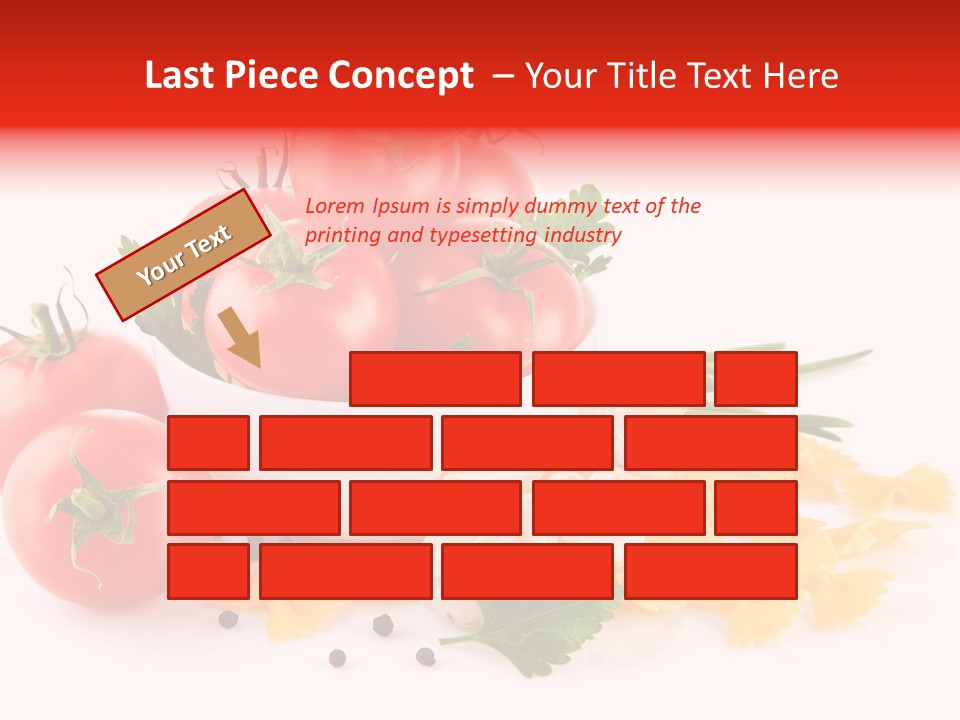 Red Food Isolated PowerPoint Template