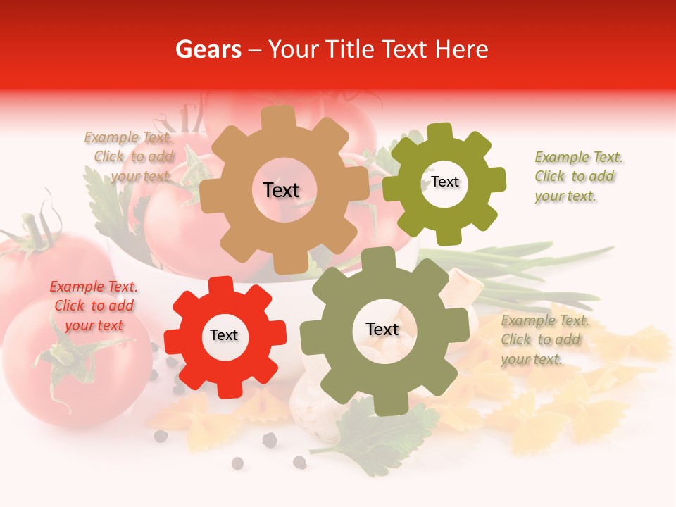 Red Food Isolated PowerPoint Template