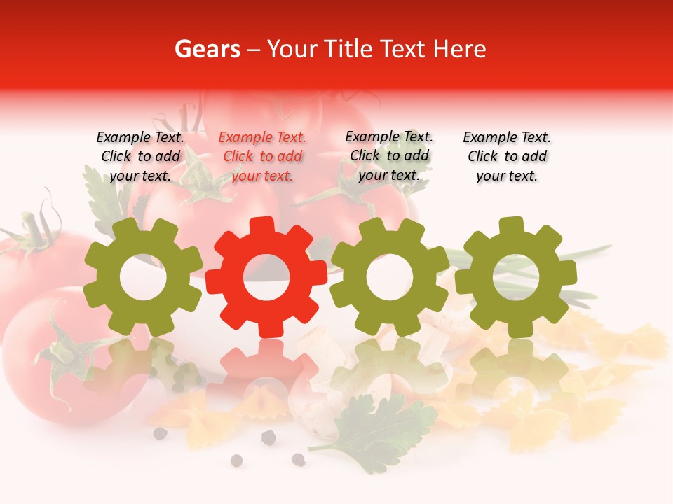 Red Food Isolated PowerPoint Template