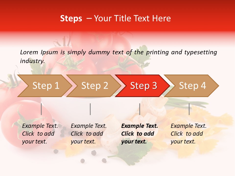 Red Food Isolated PowerPoint Template
