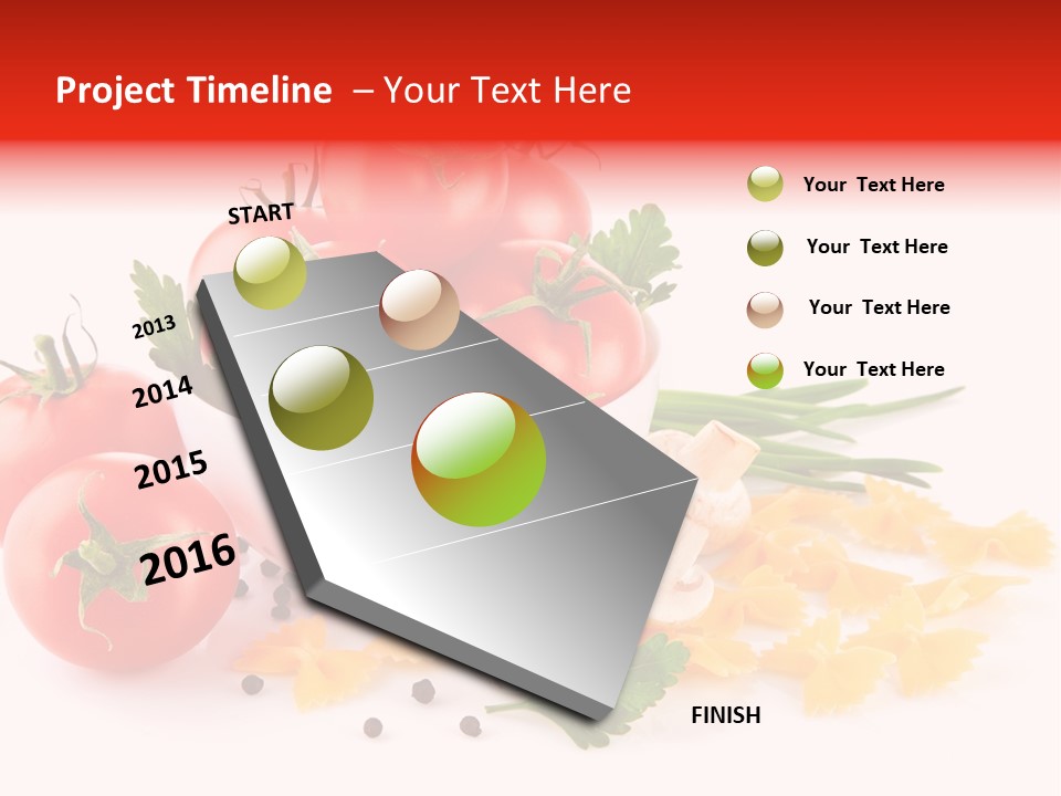 Red Food Isolated PowerPoint Template