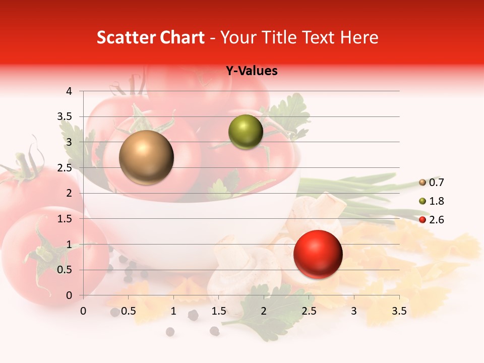 Red Food Isolated PowerPoint Template