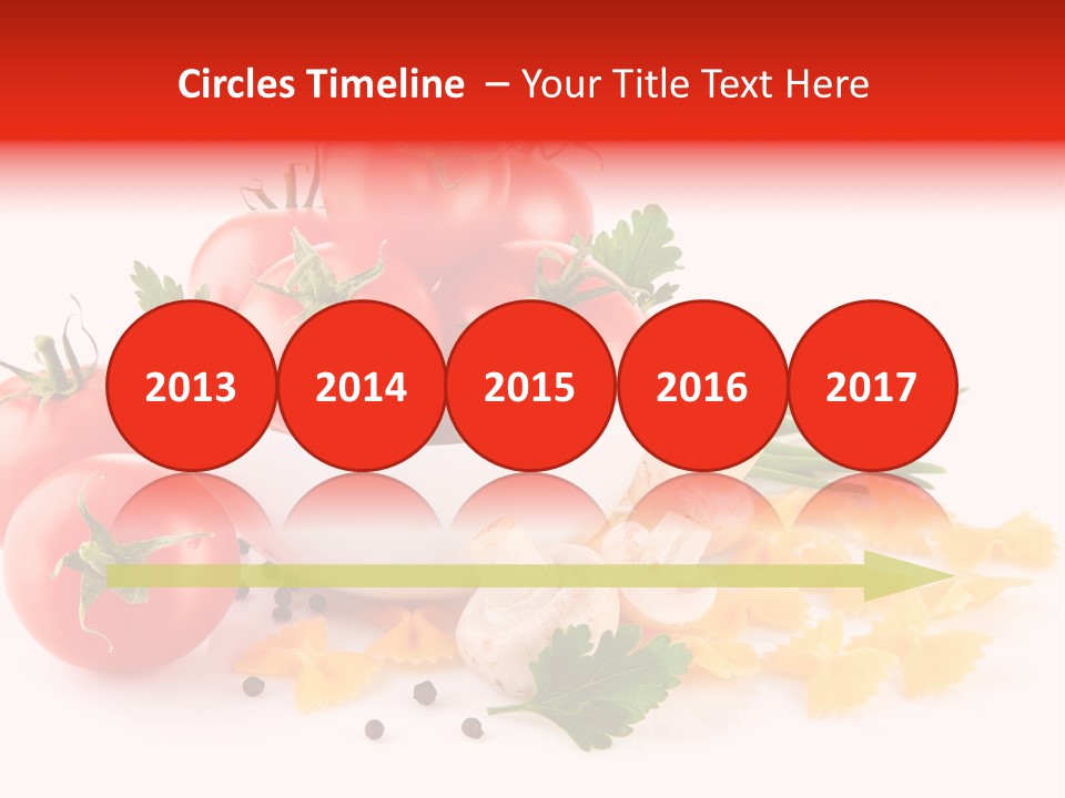 Red Food Isolated PowerPoint Template