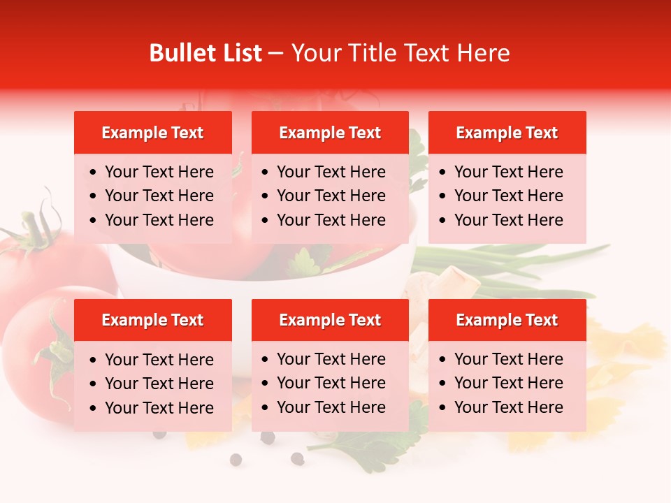 Red Food Isolated PowerPoint Template