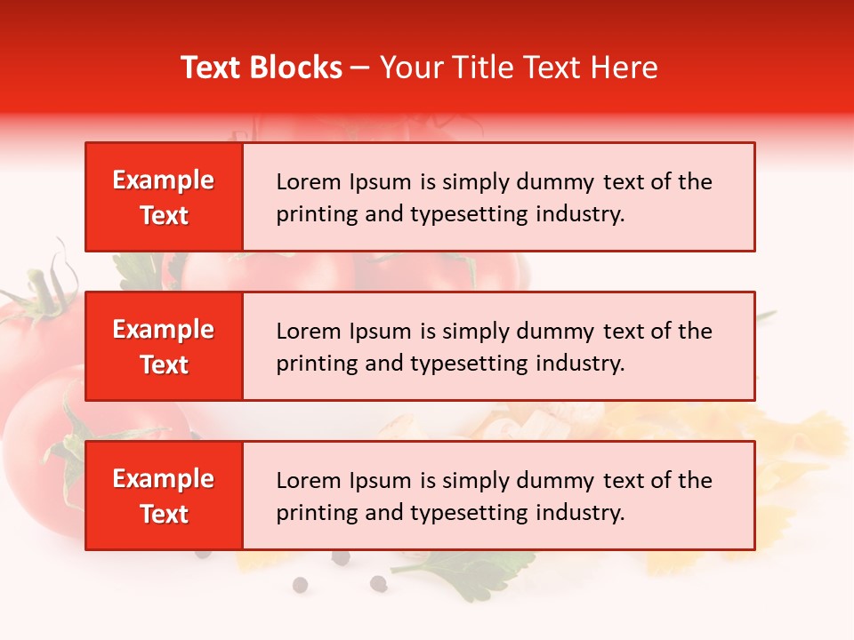 Red Food Isolated PowerPoint Template