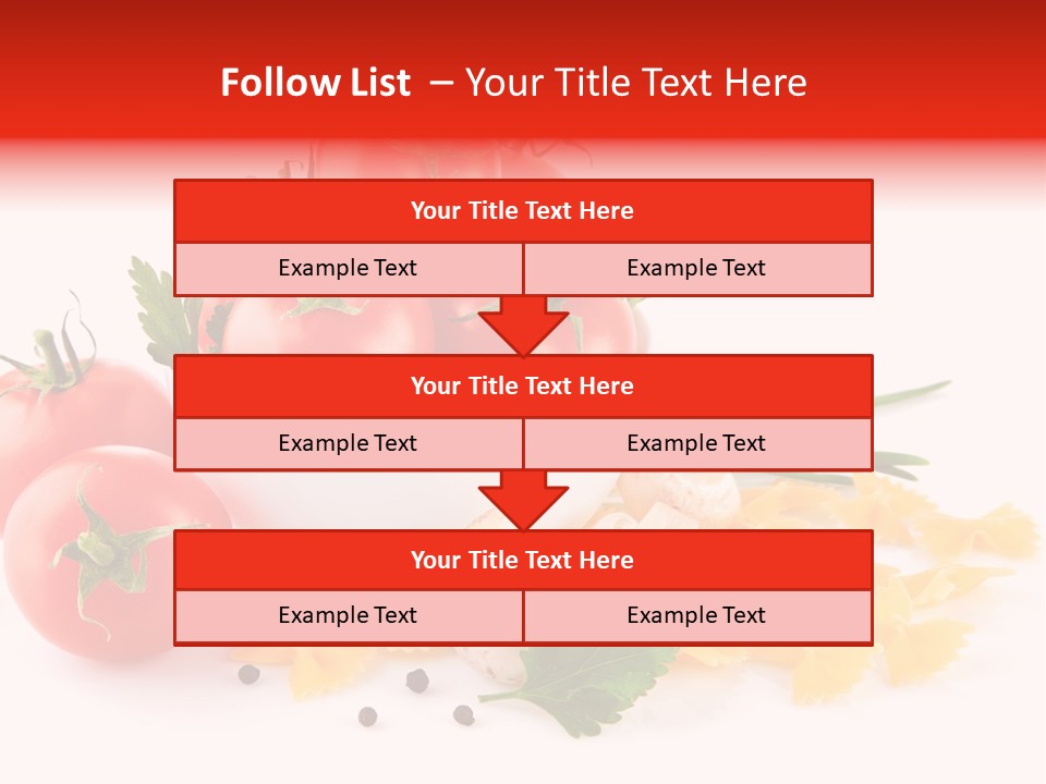 Red Food Isolated PowerPoint Template