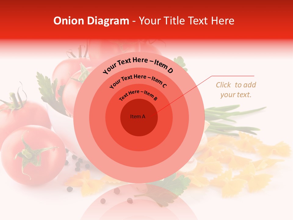 Red Food Isolated PowerPoint Template
