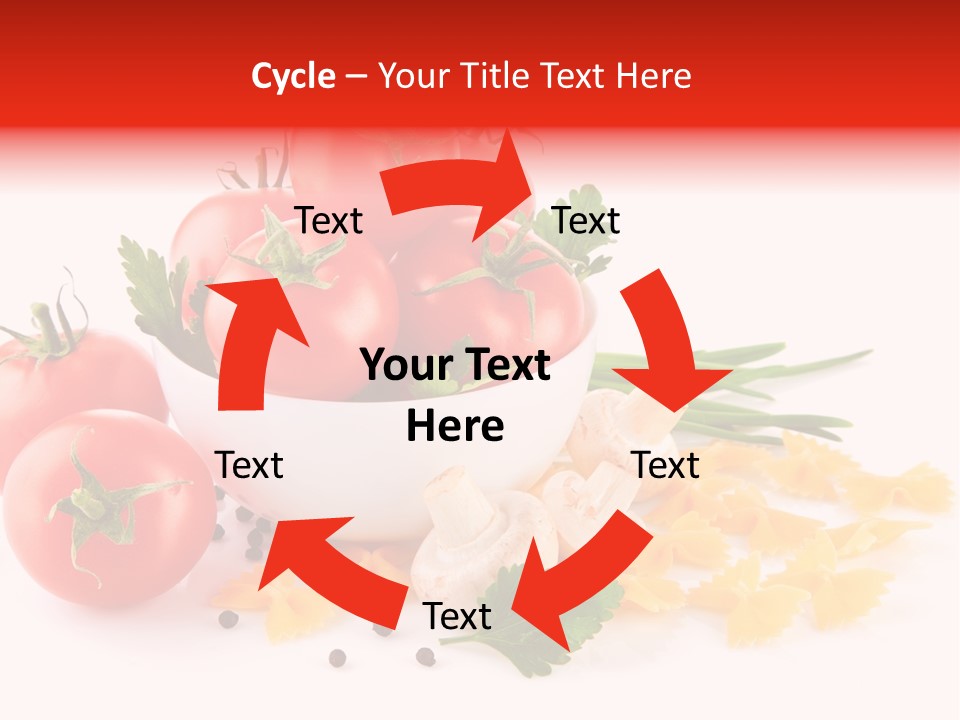 Red Food Isolated PowerPoint Template