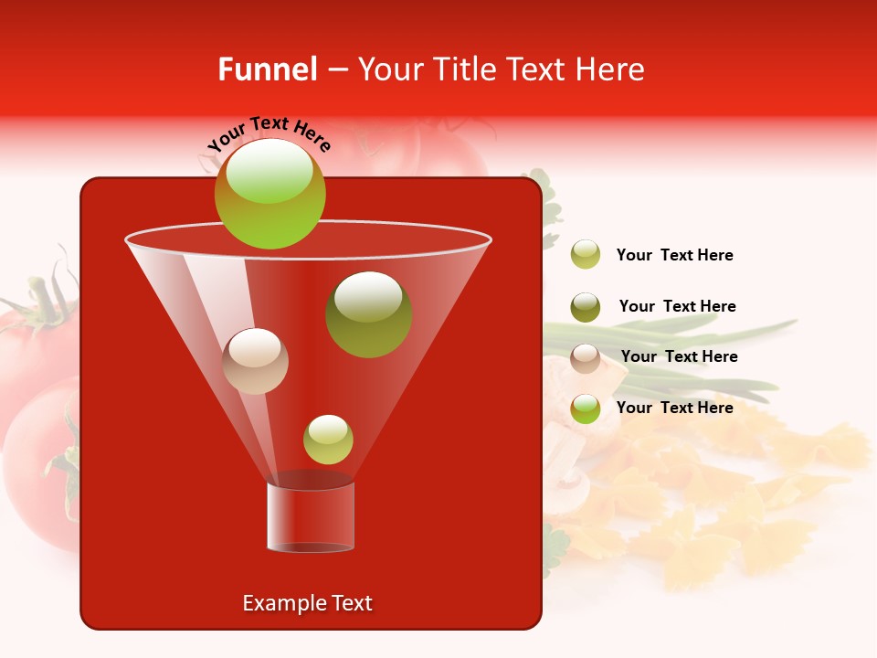 Red Food Isolated PowerPoint Template