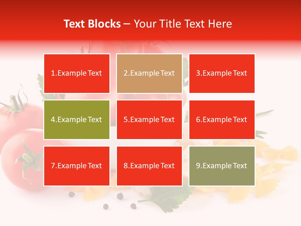 Red Food Isolated PowerPoint Template