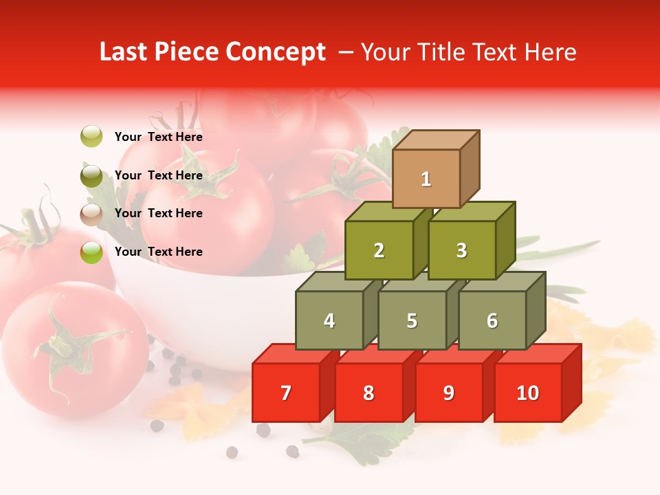 Red Food Isolated PowerPoint Template