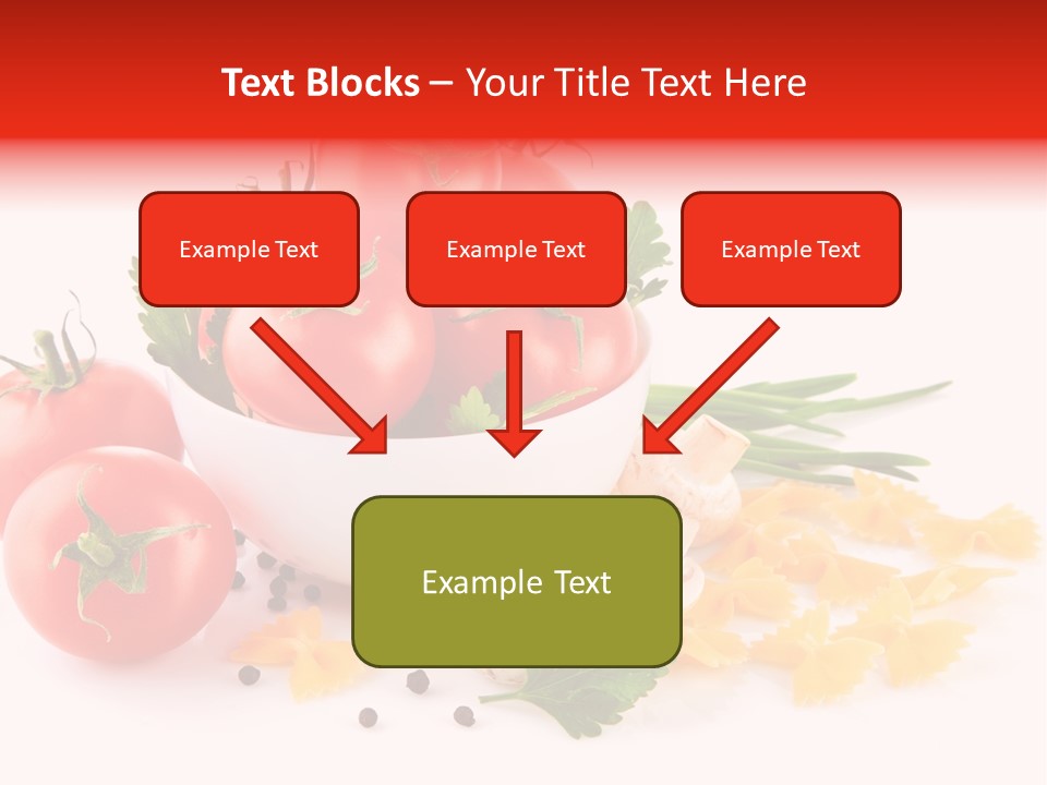 Red Food Isolated PowerPoint Template