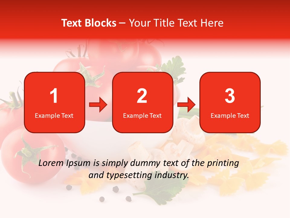 Red Food Isolated PowerPoint Template