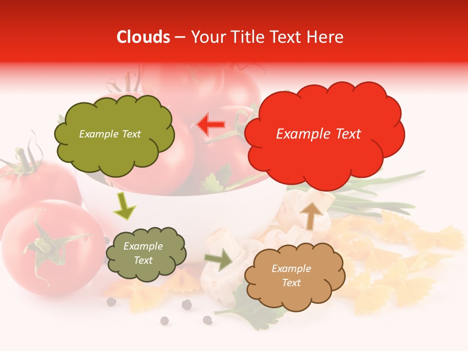 Red Food Isolated PowerPoint Template