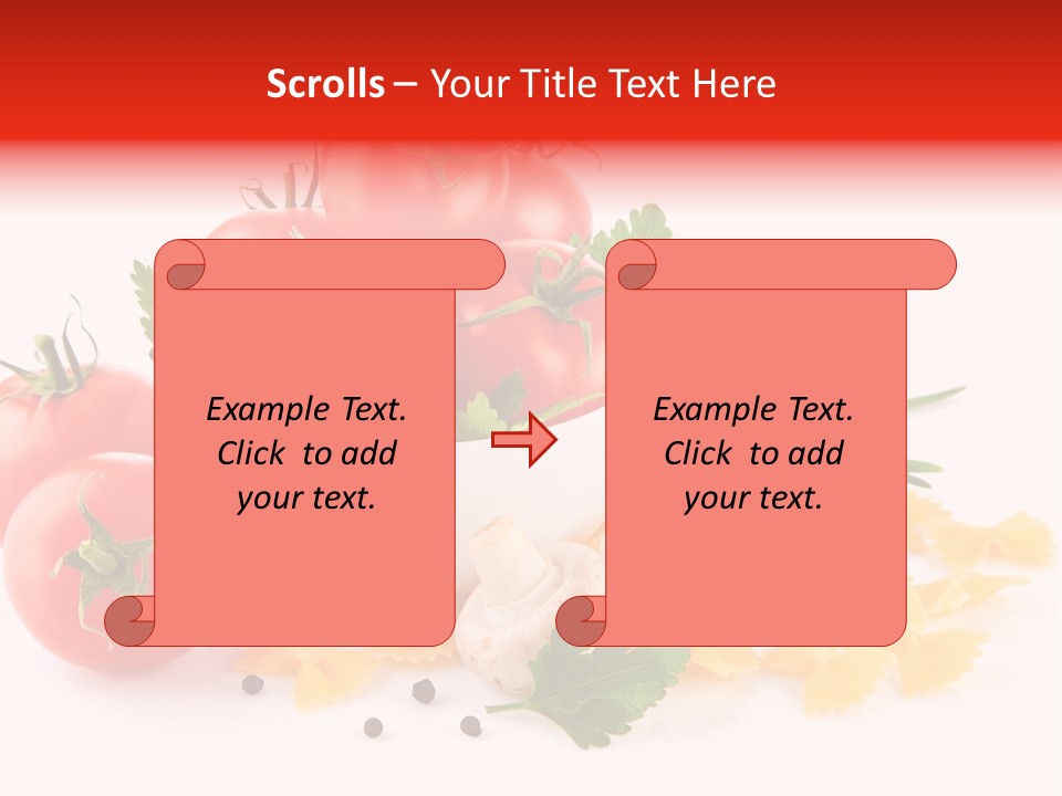 Red Food Isolated PowerPoint Template