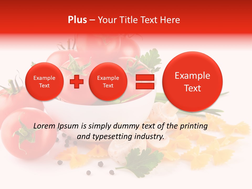 Red Food Isolated PowerPoint Template